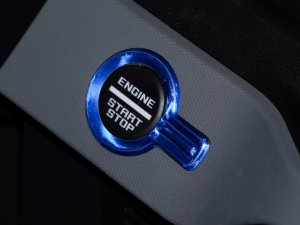 Ford Bronco Start/ Stop Button Trim - Anodized Blue